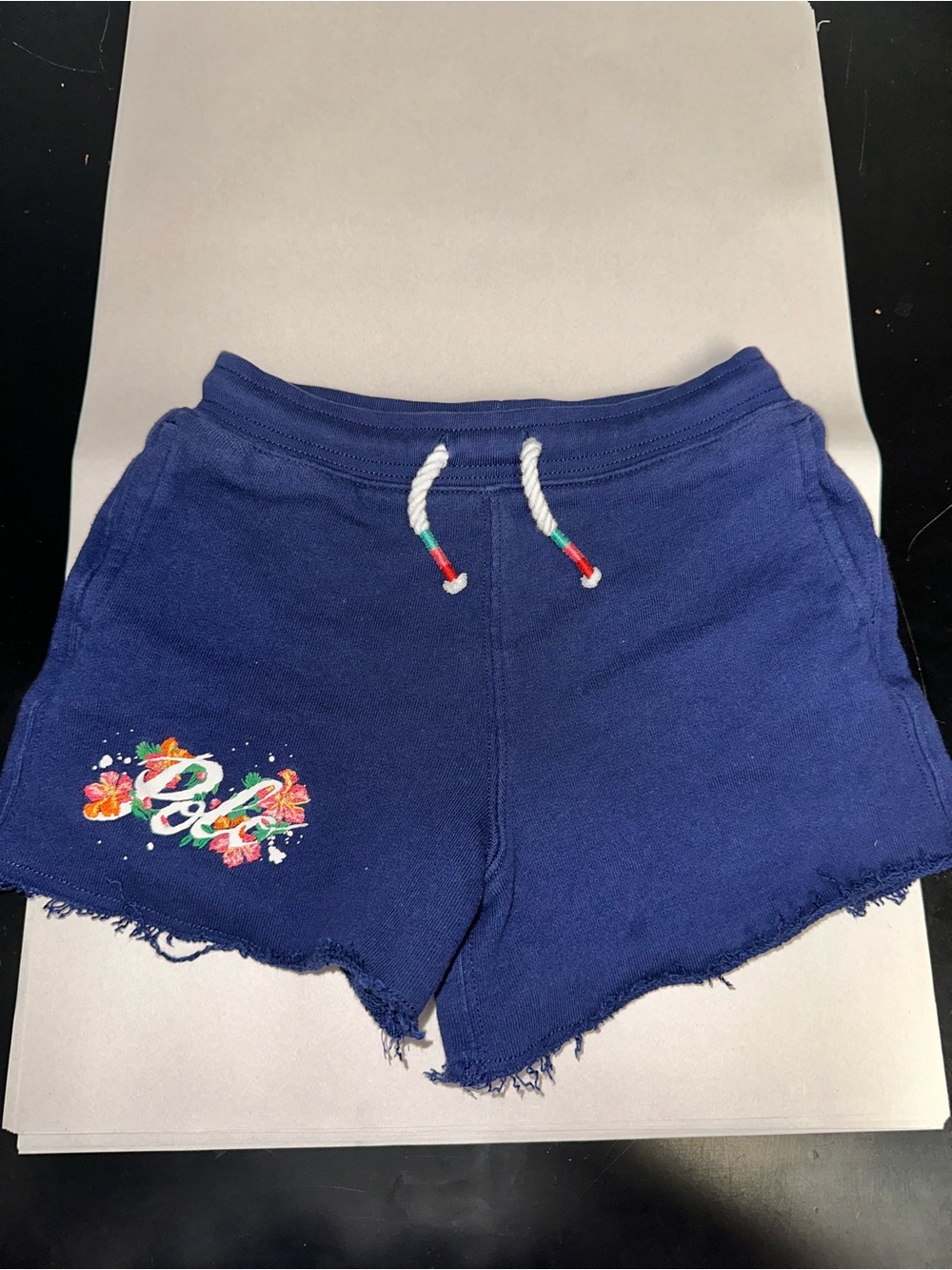 Girls Polo Ralph Lauren Distressed Cloth Shorts